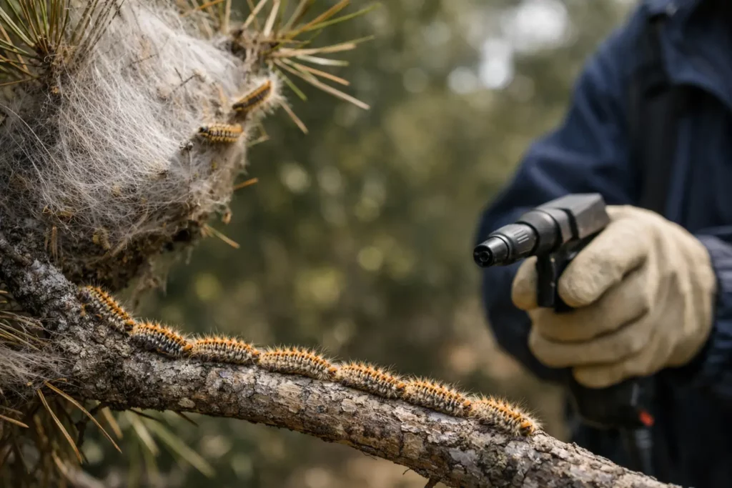 Danger des chenilles processionnaires : agir vite