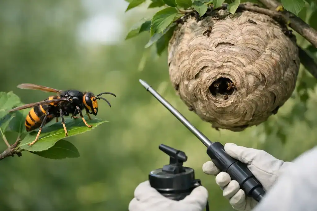 Frelon asiatique et nid : quels gestes adopter ?