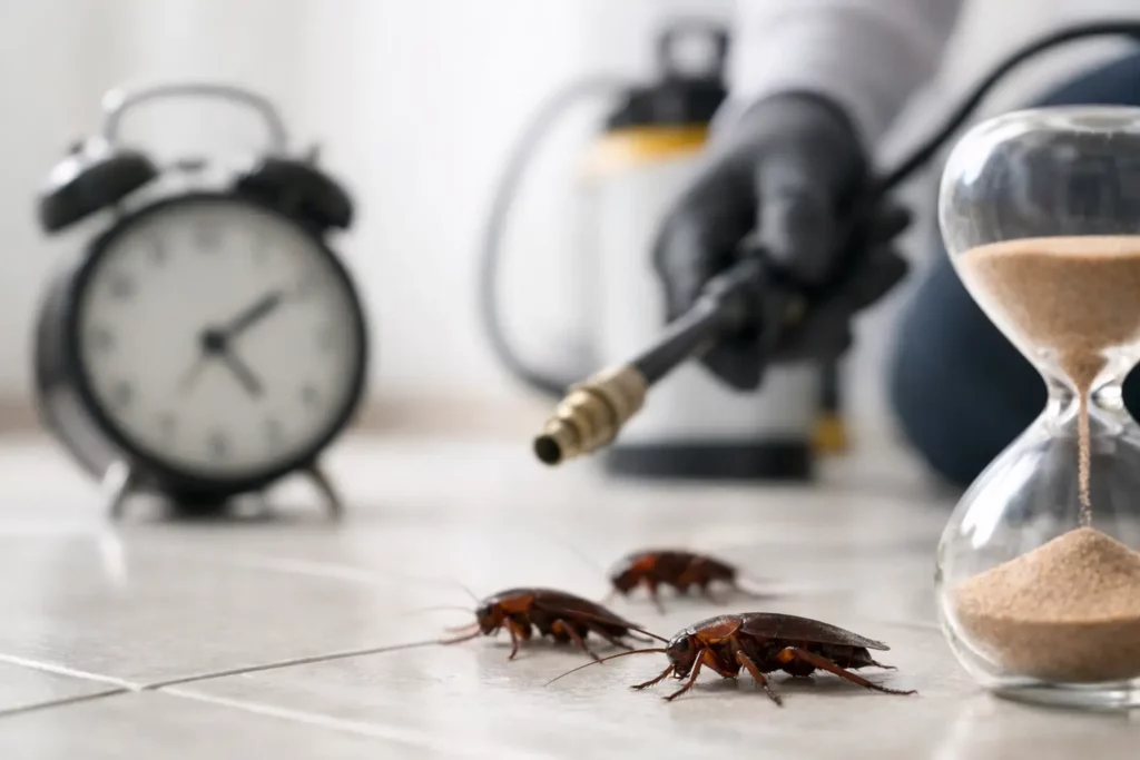 Combien dure un traitement blattes efficace ?