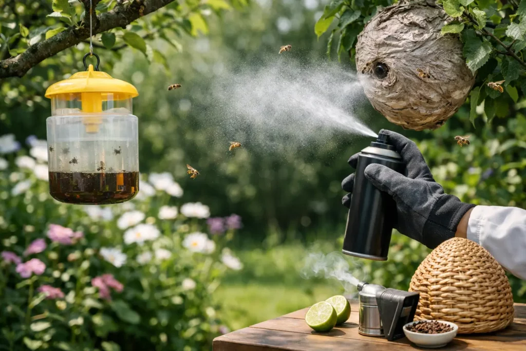 Comment sécuriser jardin guêpes sans prendre de risque