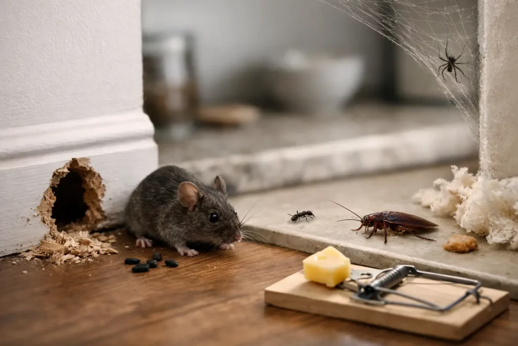 Les signes de nuisibles dans votre maison