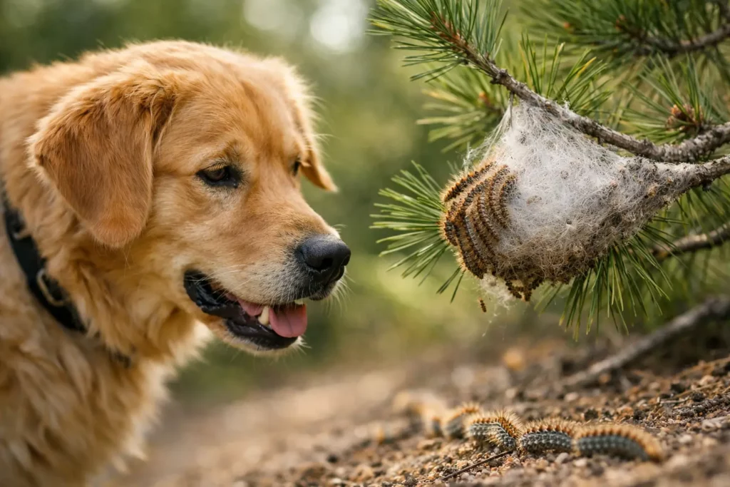 Protéger son chien des chenilles urticantes