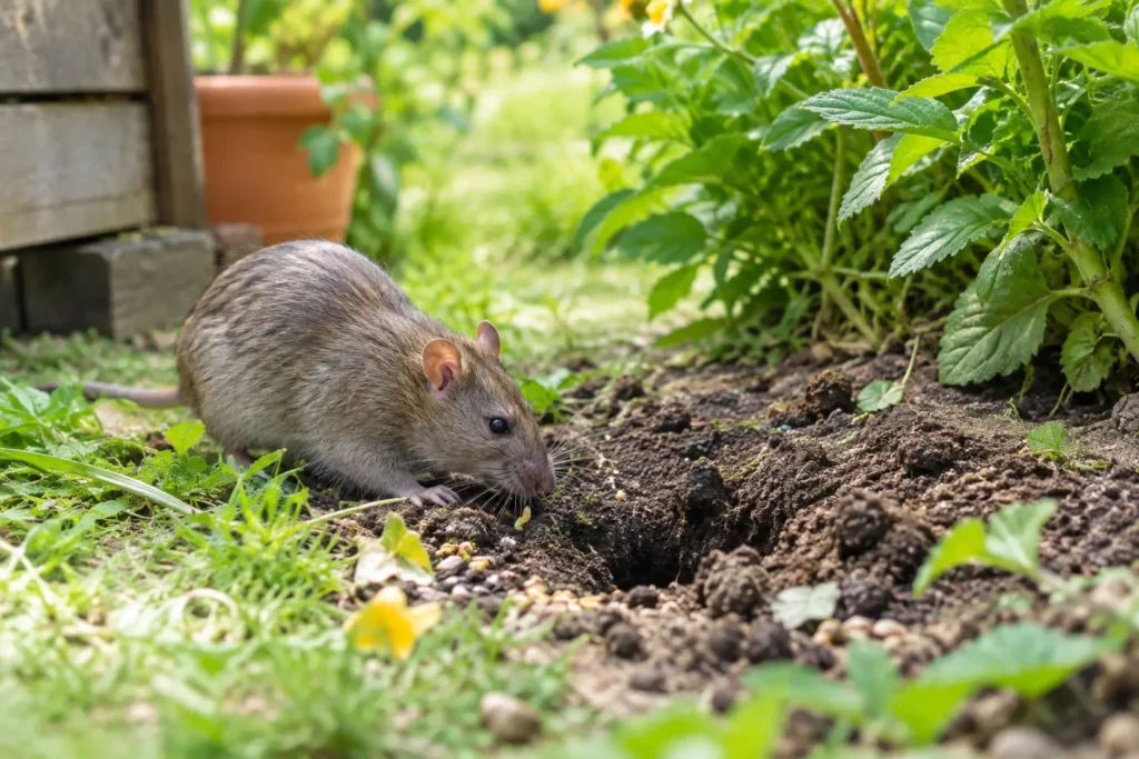 Signes de présence de rats au jardin : réagir vite